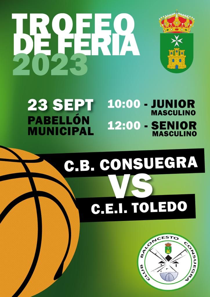 CB Consuegra vs CEI Toledo 23 septiembre 2023. Torneo Feria