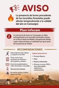 Aviso recomendaciones por humo incendios