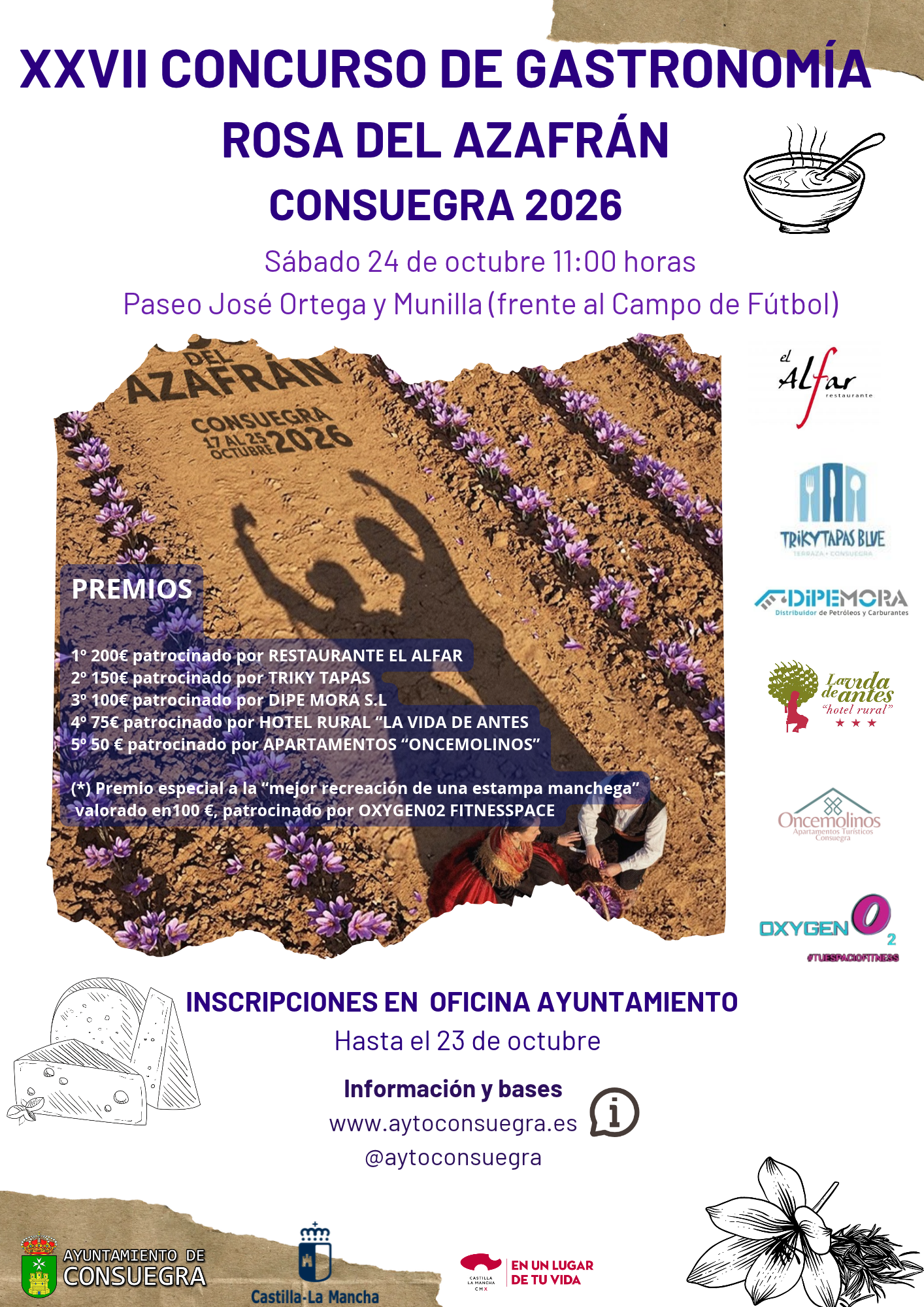 Consuegra celebra el XXVII Concurso Gastronómico Rosa del Azafrán en su 64 edición